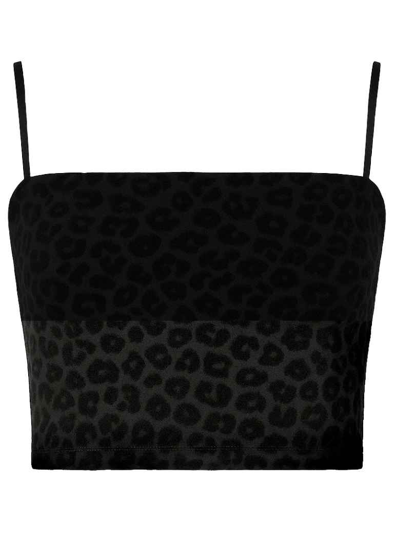 top corset animal print