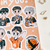 Cartela de Adesivos 'Haikyuu' JOGADORES - loja online