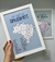 Quadro “Mapa” Com Capitais (Escolha o tamanho desejado)