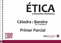 Psicología Etica y Derechos Humanos- Cátedra: Bareiro (Ex-A Designar) - Primer parcial - comprar online