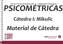 PSICOMÉTRICAS - Mikulic. MATERIAL DE CÁTEDRA