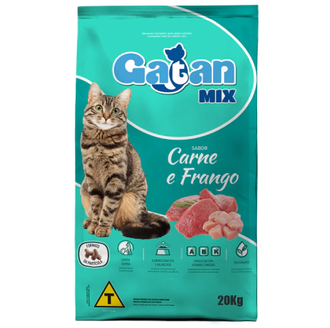 Gatan Adultos Mix Carne e Frango 20Kg
