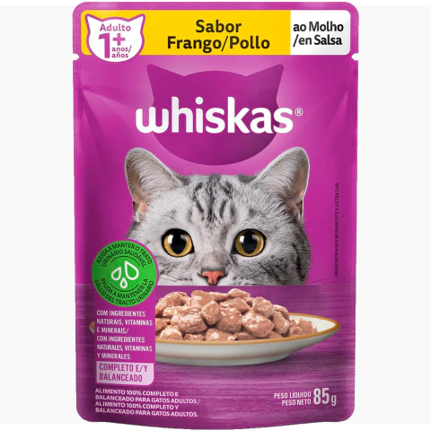 Whiskas Sache Adultos Frango 85g