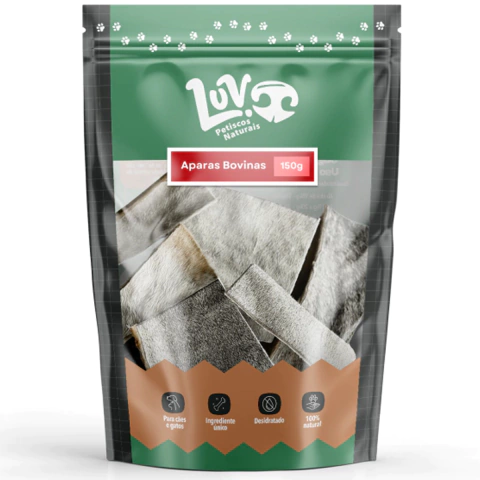 Aparas Bovina 150g - LUV Petiscos Naturais
