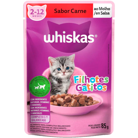 Whiskas Sache Filhotes Carne 85g