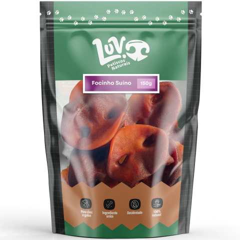 Focinho Suíno 150g - LUV Petiscos Naturais