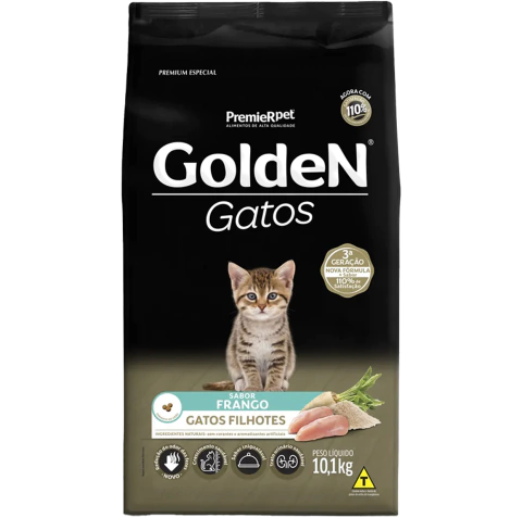 Golden Gatos Filhotes Frango 10,1Kg