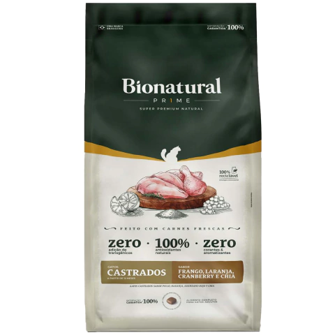 Bionatural Gatos Castrados Frango 1,5kg