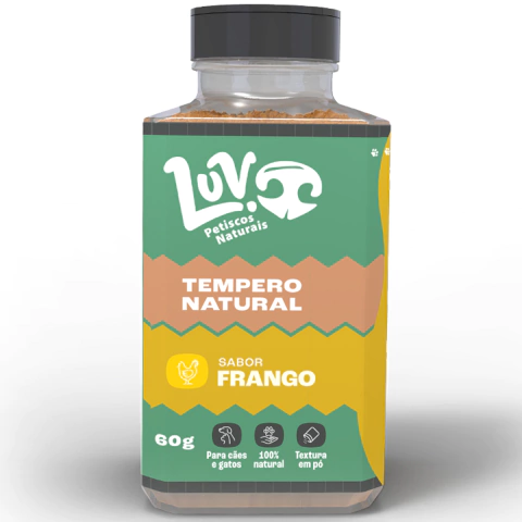 Saborizante de Frango 60g - LUV Petiscos Naturais