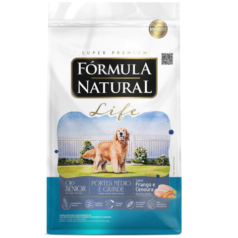 Formula Natural Life Cães Sênior Grandes Frango 15Kg