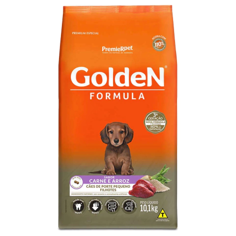 Golden Formula Cães Filhotes Carne Mini Bits 10,1Kg