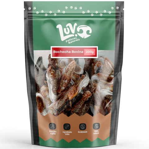Bochecha Bovina 200g - LUV Petiscos Naturais