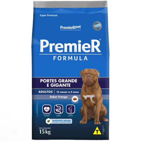 Premier Formula Cães Adultos Grandes Frango 20Kg