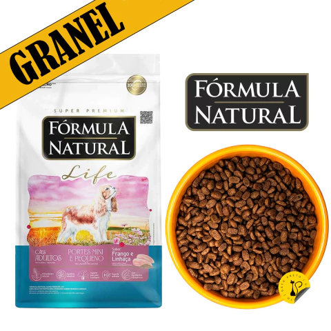 1Kg Formula Natural Life Cães Adultos Pequenos Frango Granel