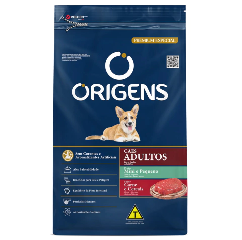 Origens Cães Adultos Pequenos Carne 15Kg