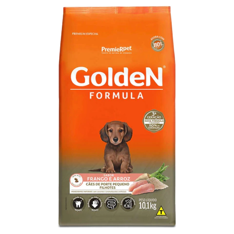 Golden Formula Cães Filhotes Frango Mini Bits 10,1Kg