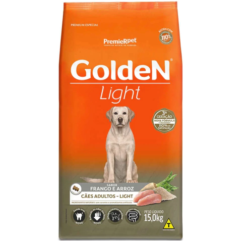 Golden Formula Cães Light Frango 15Kg