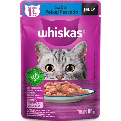 Whiskas Sache Adultos Jelly Peixe 85g