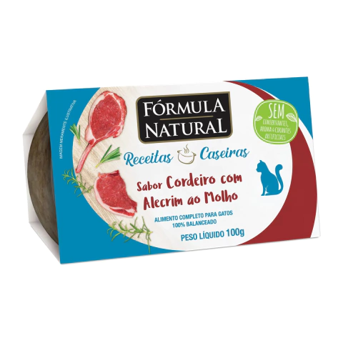Formula Natural Receitas Caseiras Gatos Cordeiro com Alecrim 100g