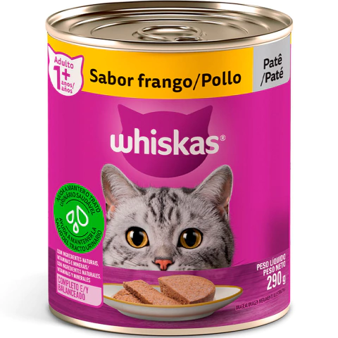 Whiskas Lata Pate Frango 290g