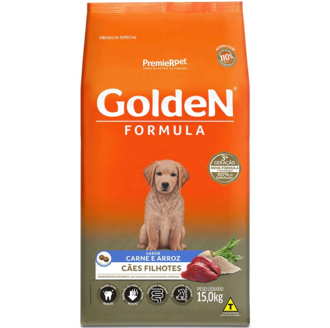Golden Formula Cães Filhotes Carne 15Kg