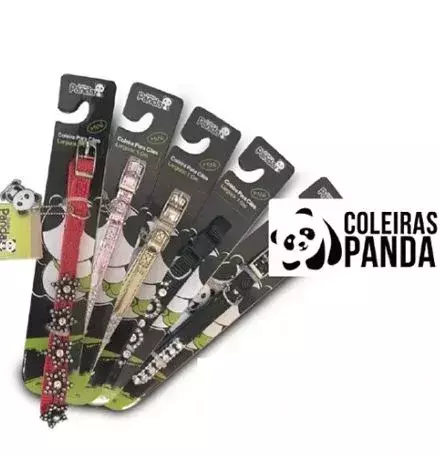 Coleira Cães Panda