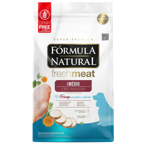 Formula Natural Fresh Meat Adultos Médios Frango 12Kg