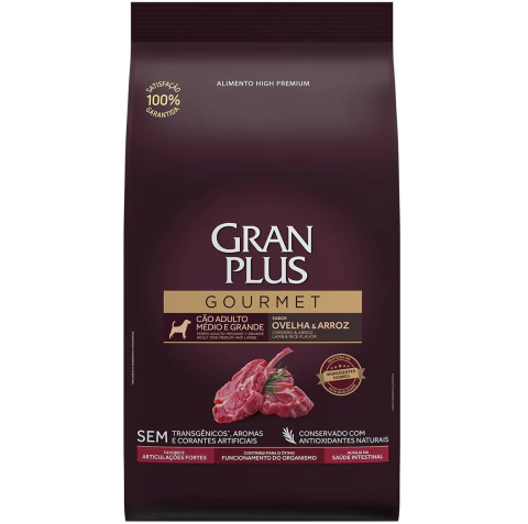 GranPlus Gourmet Cães Adultos Grandes Ovelha 15kg