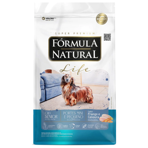 Formula Natural Life Cães Sênior Pequenos Frango 15Kg
