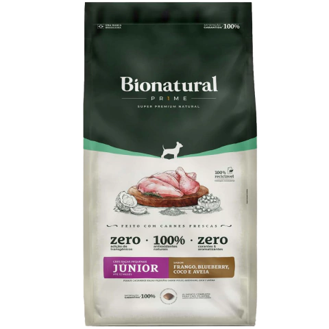 Bionatural Cães Filhotes Pequenos Frango 1kg