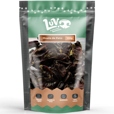 Moela de Pato 100g - LUV Petiscos Naturais