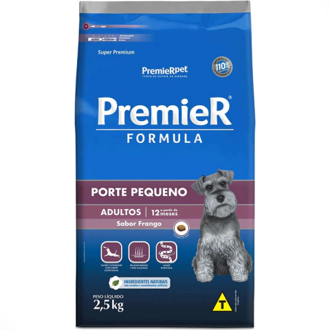 Premier Formula Cães Adultos Pequenos Frango 2,5Kg