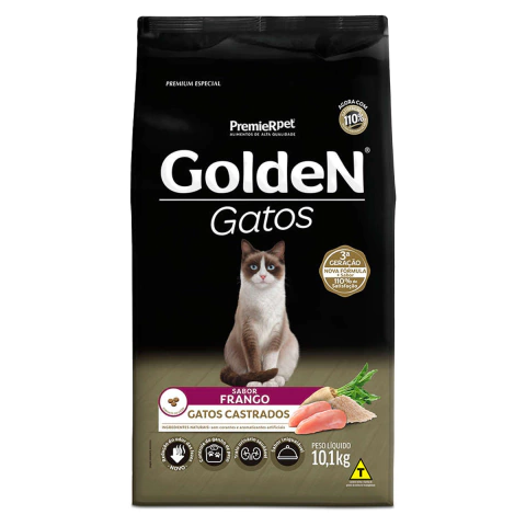 Golden Gatos Castrados Frango 10,1Kg