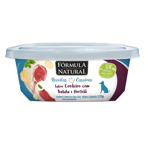Formula Natural Receitas Caseiras Cordeiro Batata e Hortelã 270g - comprar online