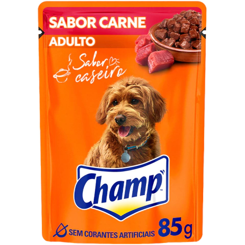 Champ Sachê Cães Adultos Carne 85g