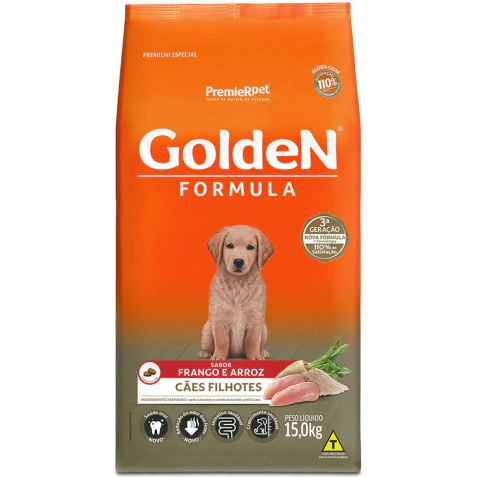 Golden Formula Cães Filhotes Frango 15Kg