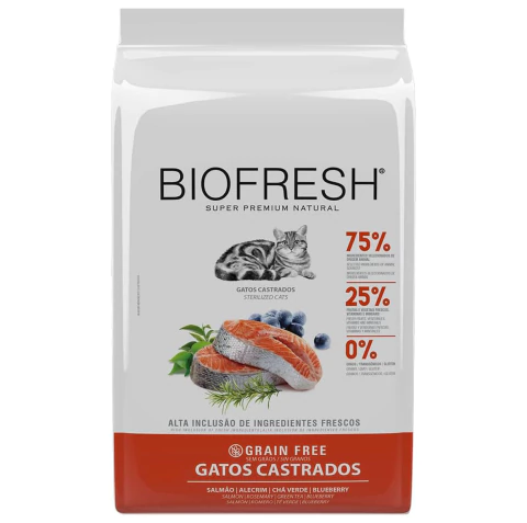 Biofresh Gatos Castrados Salmão 7,5kg