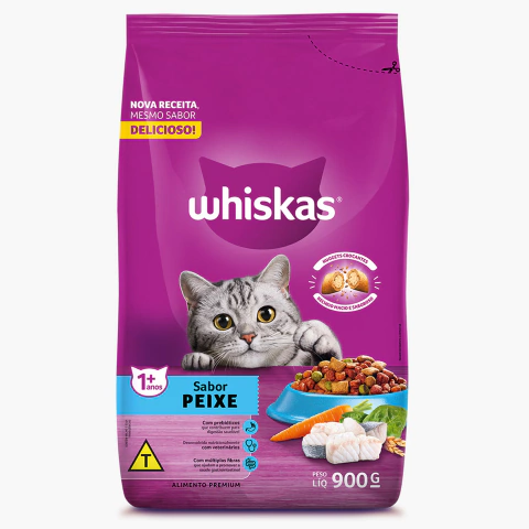 Whiskas Gatos Adultos Peixe 900g