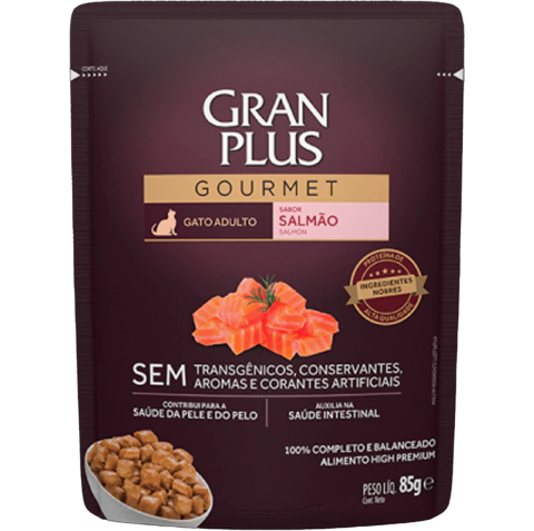 GranPlus Sachê Gatos Adultos Salmão 85g
