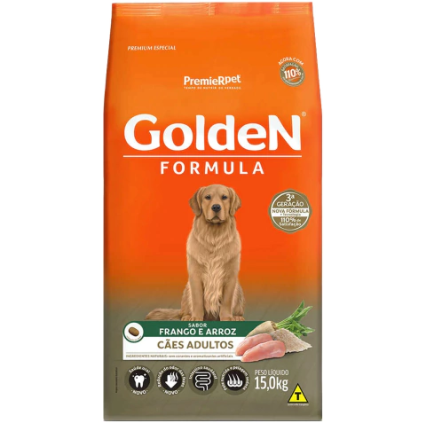 Golden Formula Cães Adultos Frango 15Kg