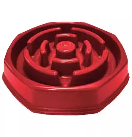 Comedouro Slow Vermelho - Allpet