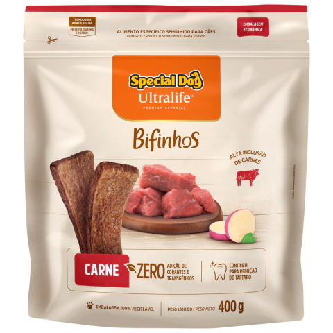Special Dog Bifinhos Carne 400g