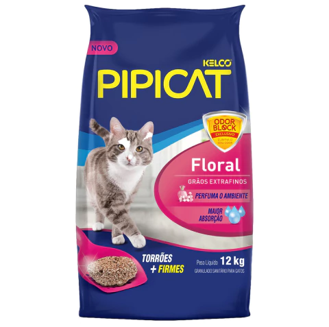 Areia Pipicat Floral 12Kg