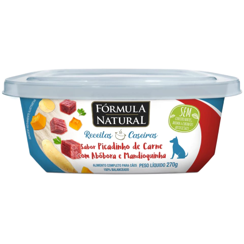 Formula Natural Receitas Caseiras Carne e Mandioquinha 270g - comprar online