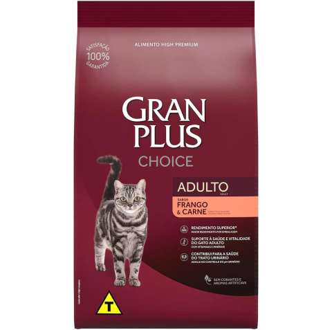 GranPlus Choice Gatos Frango e Carne 10.1Kg