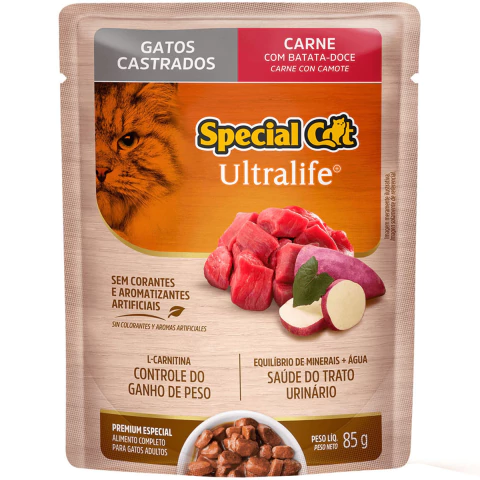 Special Cat Sache Castrados Carne 85g