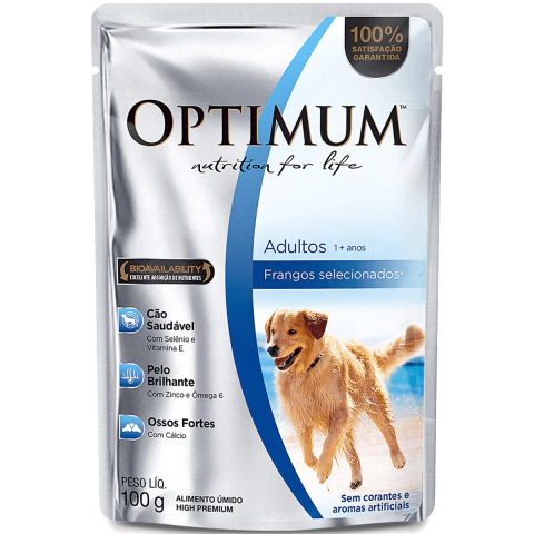 Optimum Sachê Cães Adultos Frango 100g
