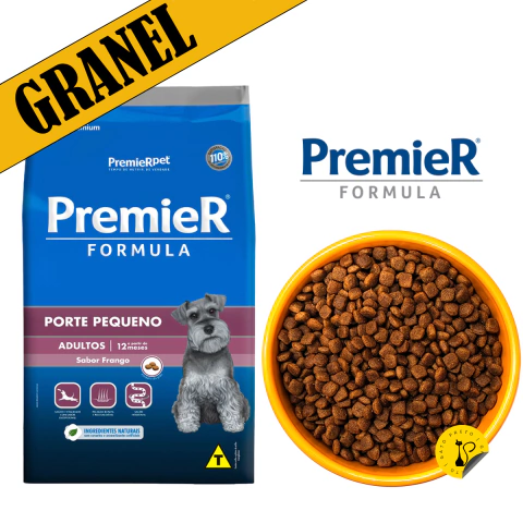 1Kg Premier Formula Cães Adultos Pequenos Frango Granel