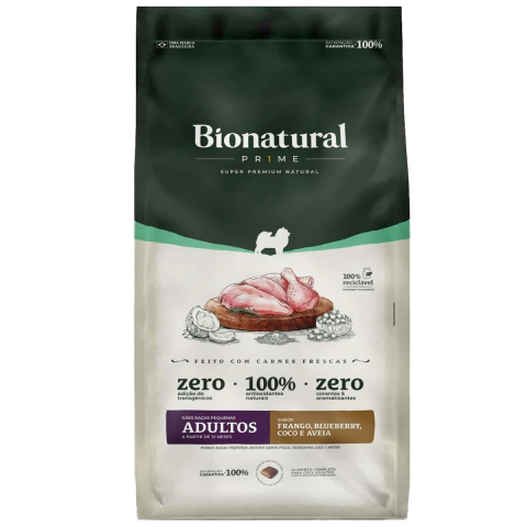 Bionatural Cães Adultos Pequenos Frango 1kg
