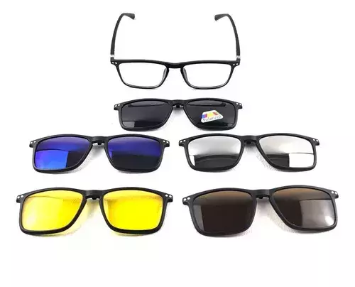 Armazón Lente Clip On 6en 1 Small/med Polarized Night Vision